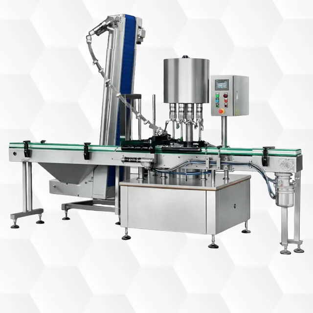 Automatic capping machine for packaging line integration