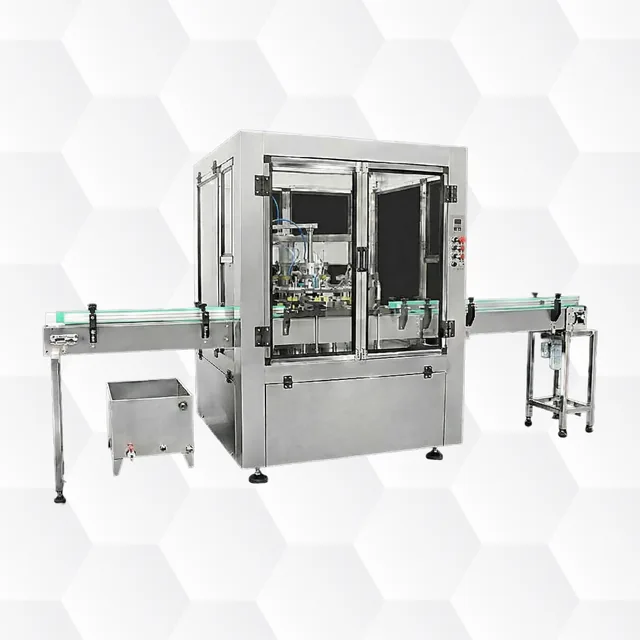 Automatic bottle rinsing and feeding machinery